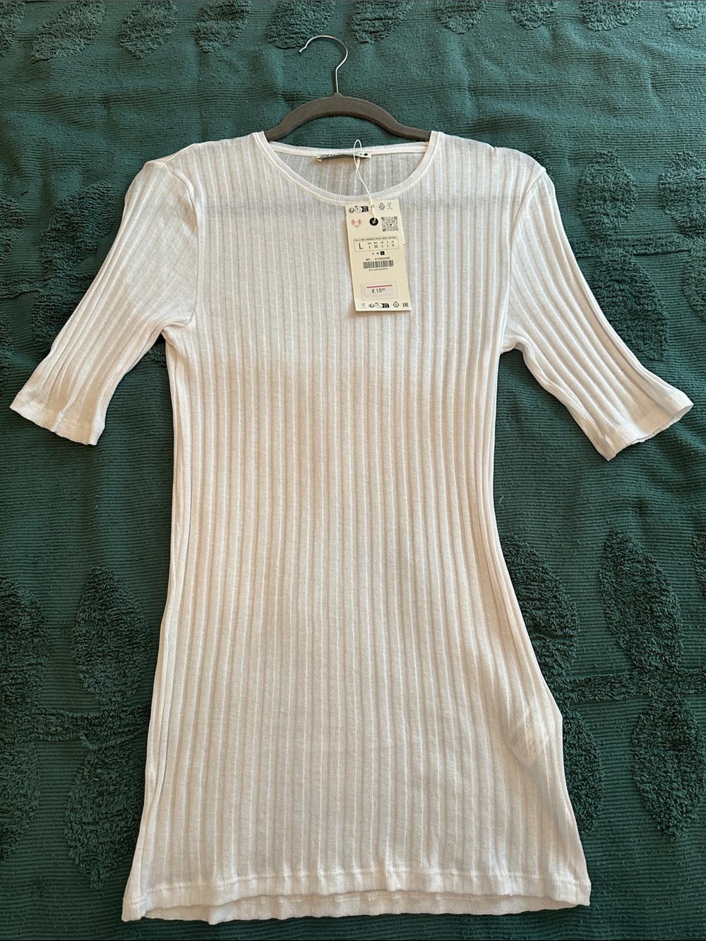 NWT Zara elbow length sheer tee large